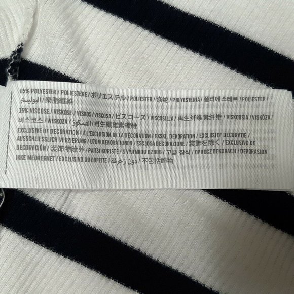 Hollister Tank Top Womens Small White Striped Flowy Sleeveless 24 in Long - Picture 8 of 9